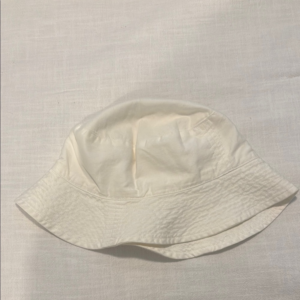 Petit Bateau Cream Bucket Hat Casual Cotton Accessory